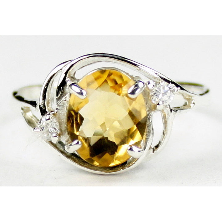 Sterling Silver Ladies Ring Citrine SR021 Image 1