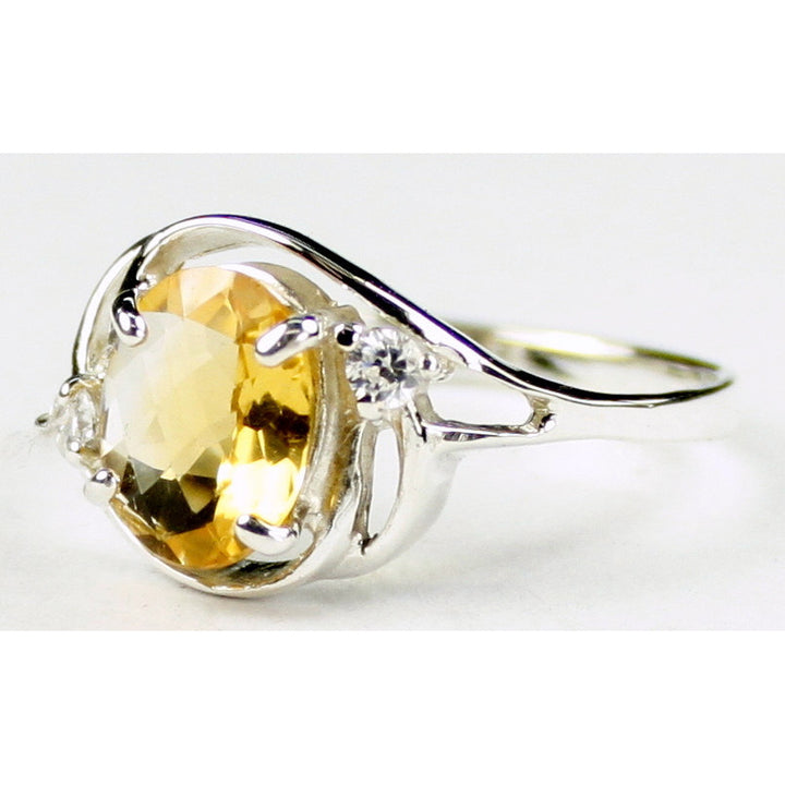 Sterling Silver Ladies Ring Citrine SR021 Image 2