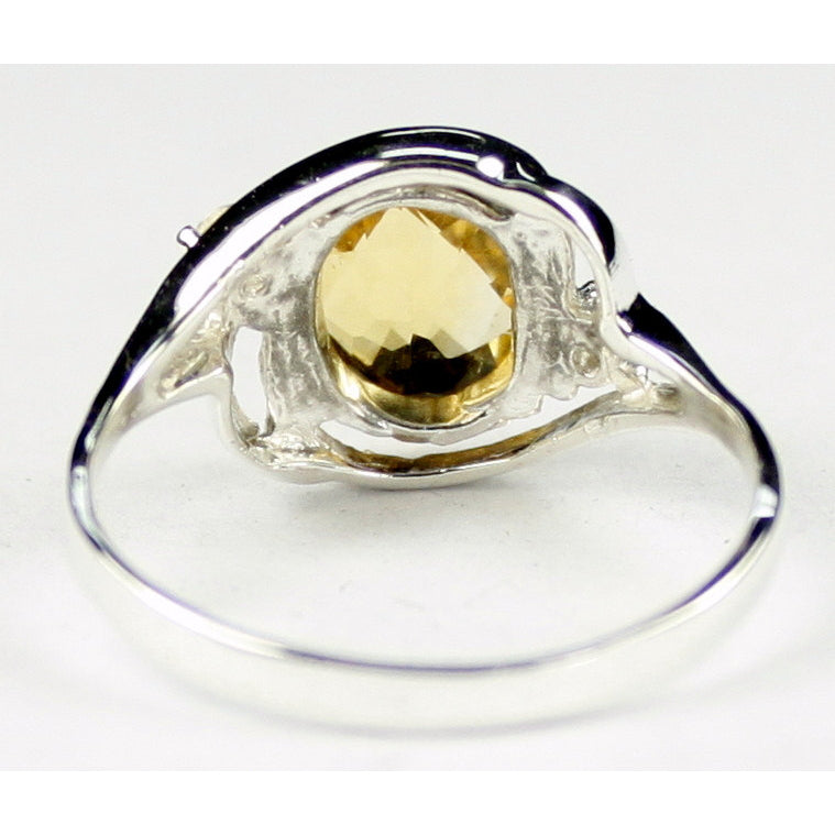 Sterling Silver Ladies Ring Citrine SR021 Image 4