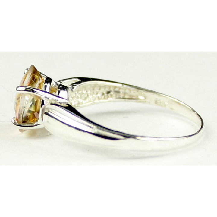 SR058 9x7mm Twilight Fire Topaz 925 Sterling Silver Ring Image 3