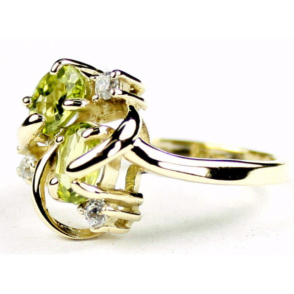 10K Gold Ring Peridot R016 Image 2