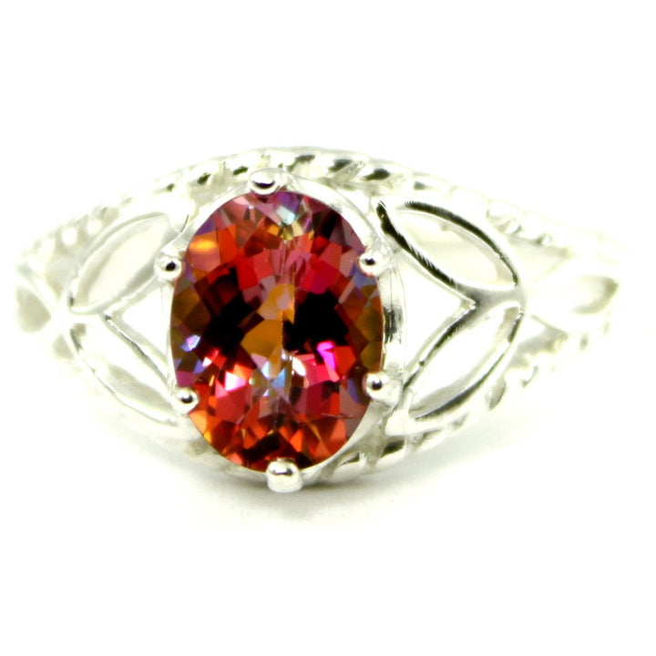 SR137 Twilight Fire Topaz 925 Sterling Silver Ring Image 1