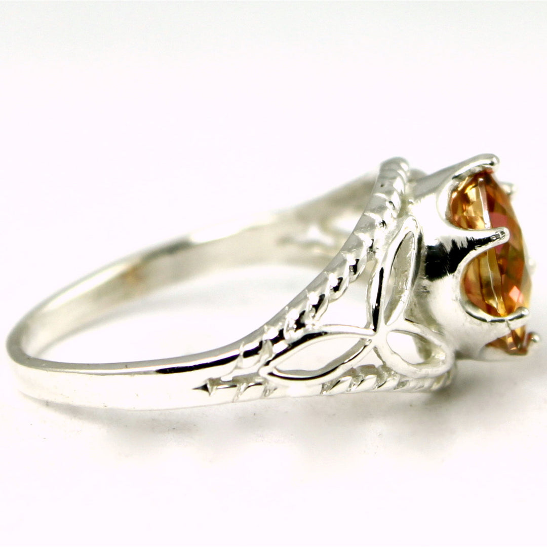 SR137 Twilight Fire Topaz 925 Sterling Silver Ring Image 3