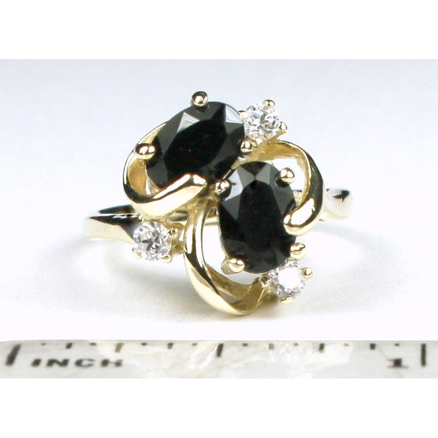 10K Gold Ladies Ring Black Onyx R016 Image 4