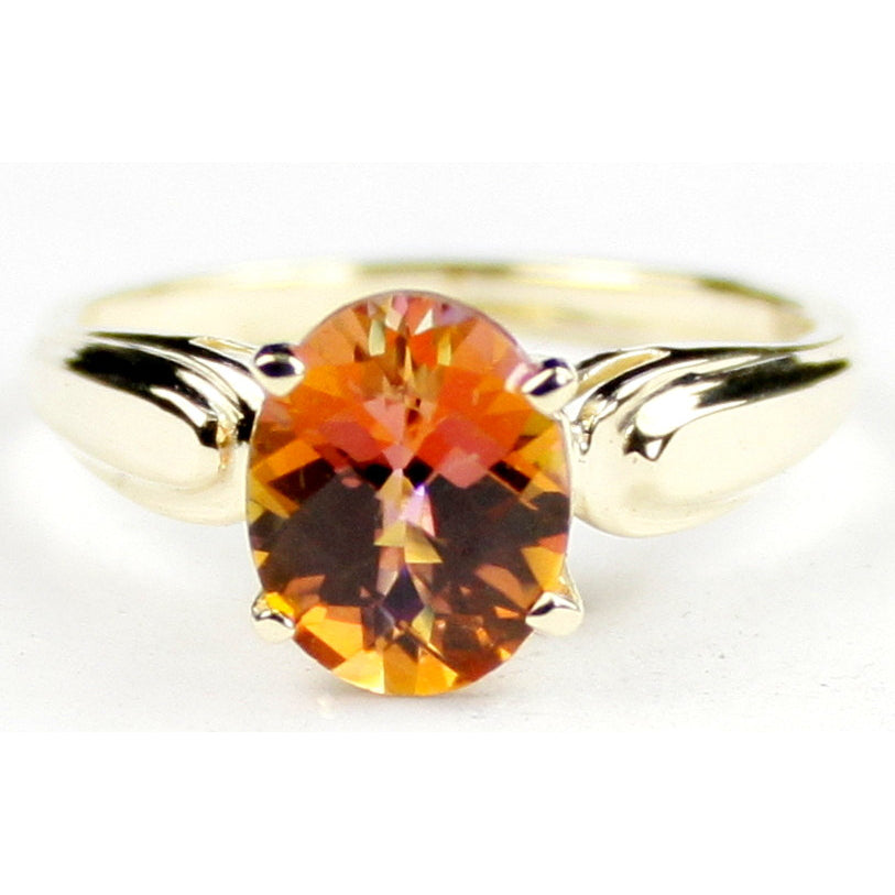 R058 Twilight Fire Topaz 10Ky Gold Ring Image 1