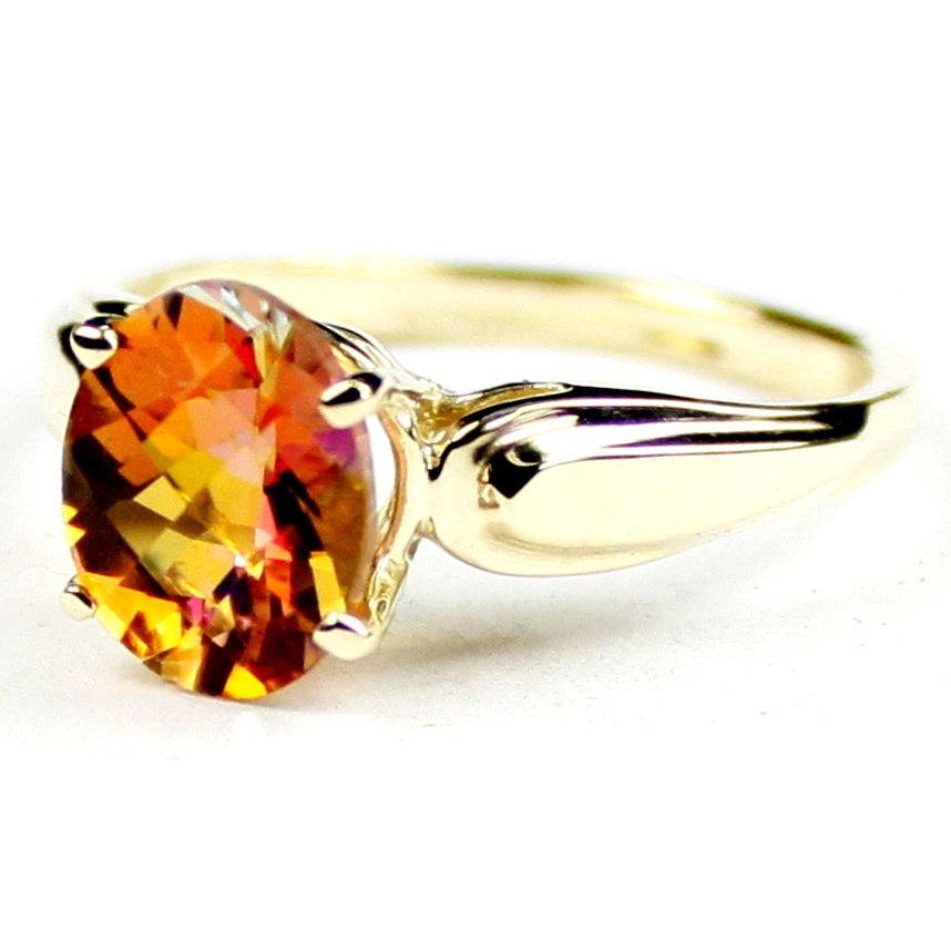 R058 Twilight Fire Topaz 10Ky Gold Ring Image 2