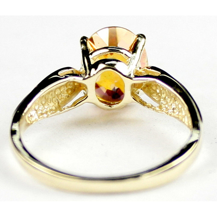 R058 Twilight Fire Topaz 10Ky Gold Ring Image 4