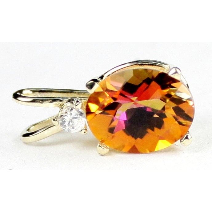 14K Gold Twilight Fire Topaz P020 Image 1