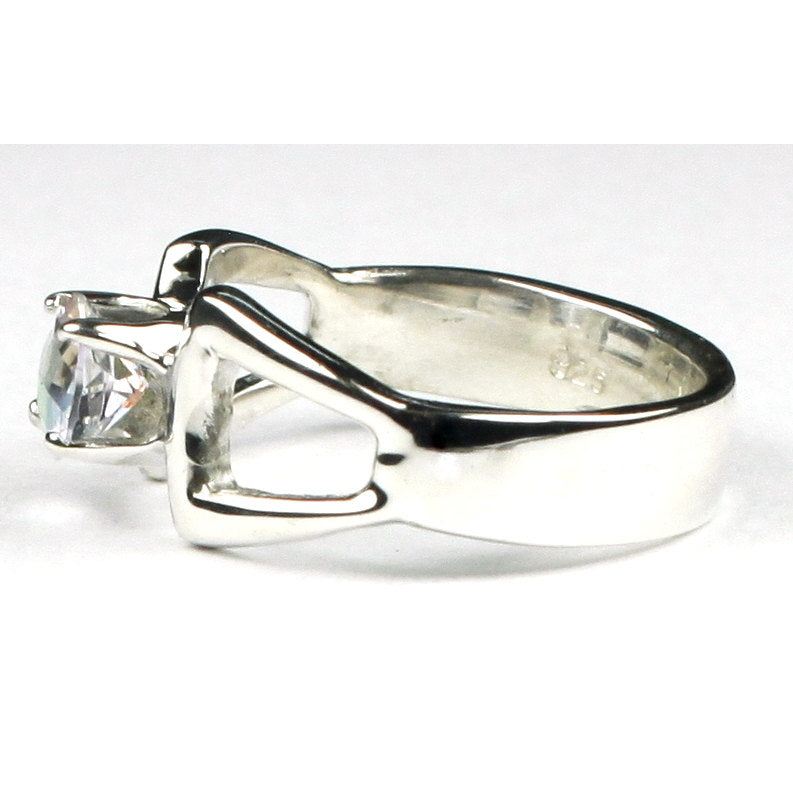 SR307 6mm Mercury Mist Topaz 925 Sterling Silver Ring Image 3