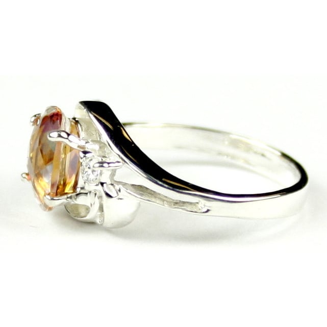 SR176 Twilight Fire Topaz 925 Sterling Silver Ring Image 3