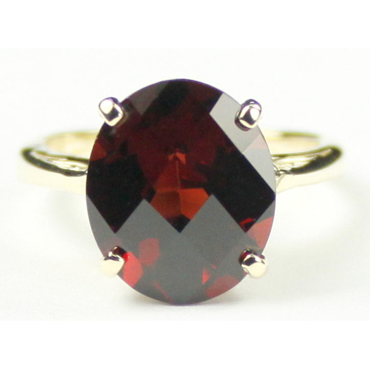 10K Gold Ring Mozambique Garnet R055 Image 1