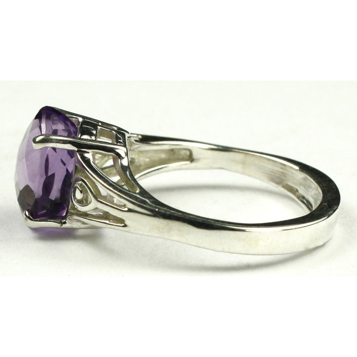 SR139 4.5 cts Amethyst 925 Sterling Silver Ring Image 3