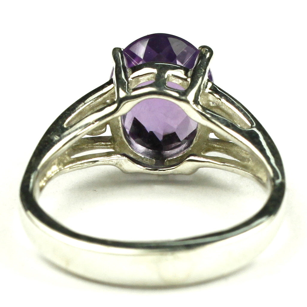 SR139 4.5 cts Amethyst 925 Sterling Silver Ring Image 4