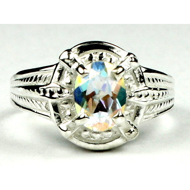 SR284 Mercury Mist Topaz Sterling Silver Ring Image 1