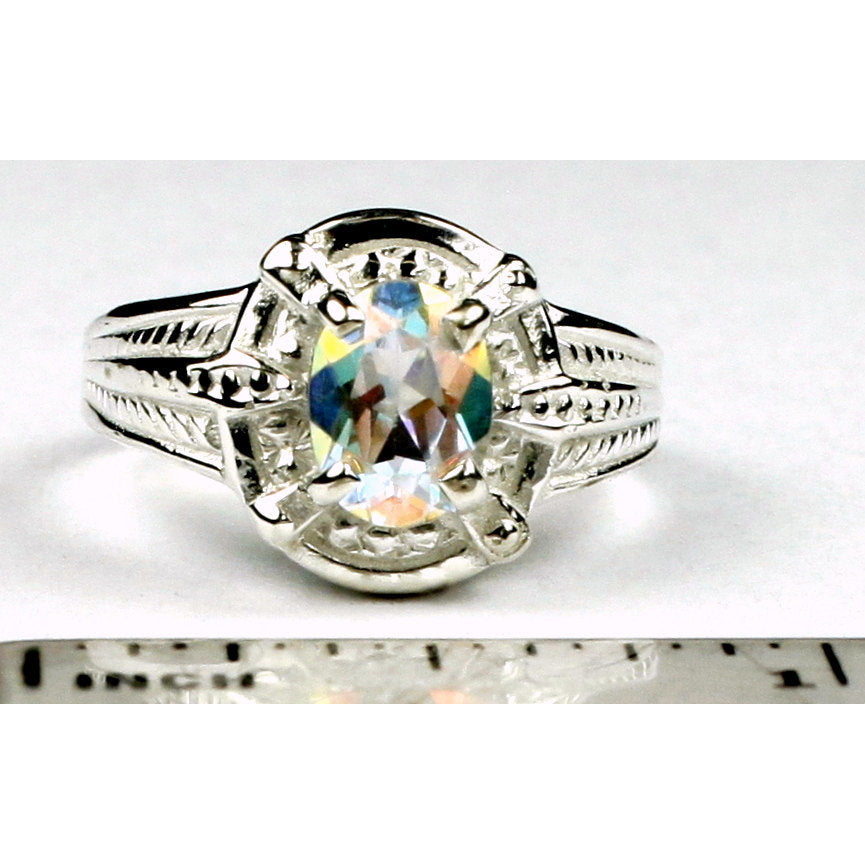 SR284 Mercury Mist Topaz Sterling Silver Ring Image 4