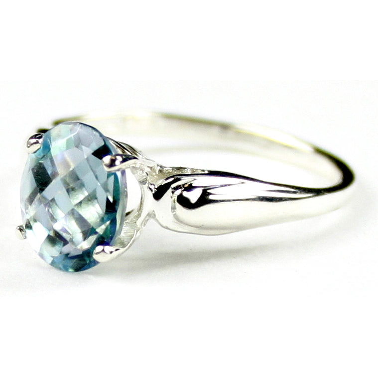 Sterling Silver Ladies Ring Neptune Garden Topaz SR058 Image 2