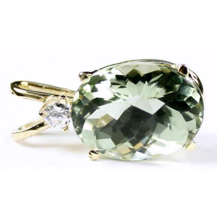 14K Gold Green Amethyst P019 Image 1