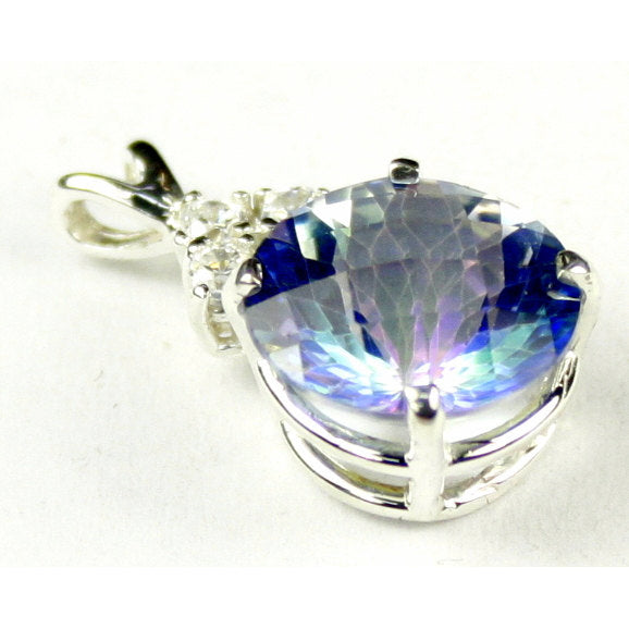 Sterling Silver Pendant Neptune Garden Topaz SP087 Image 1