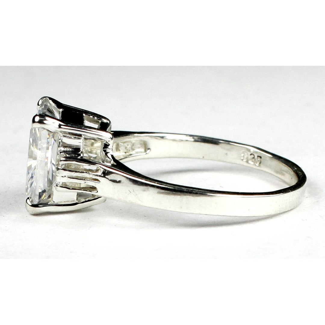 SR221 Cubic Zirconia 925 Sterling Silver Ring Image 3