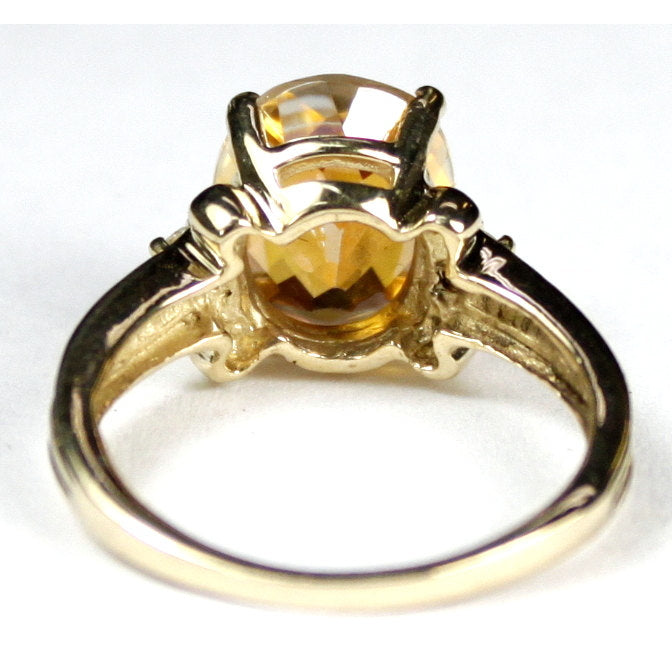 10KY Gold Ring Twilight Fire Topaz R136 Image 4