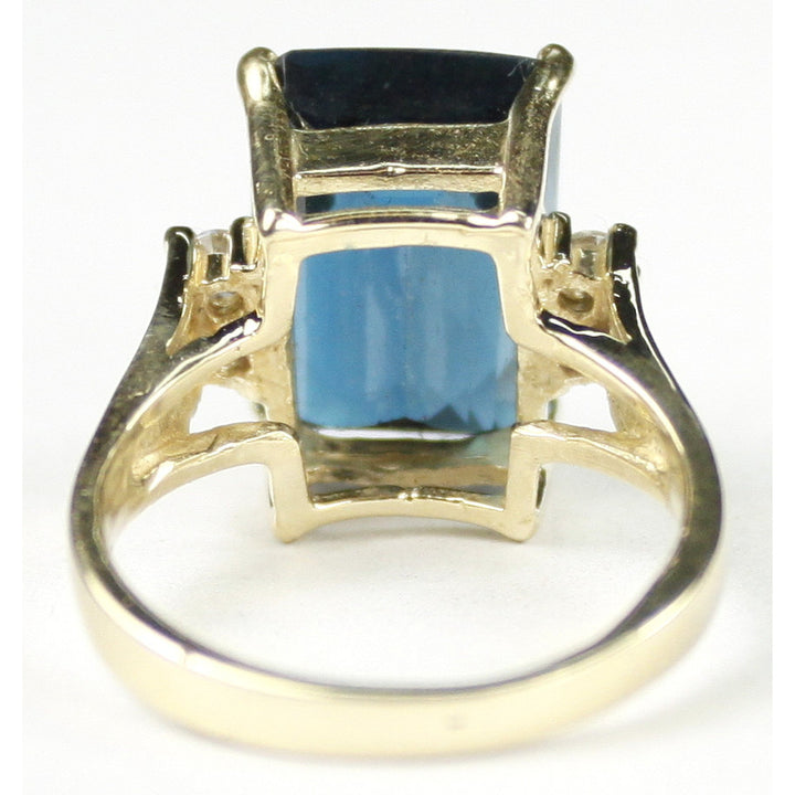 R20114x10mm London Blue Topaz10KY Gold Ring Image 4