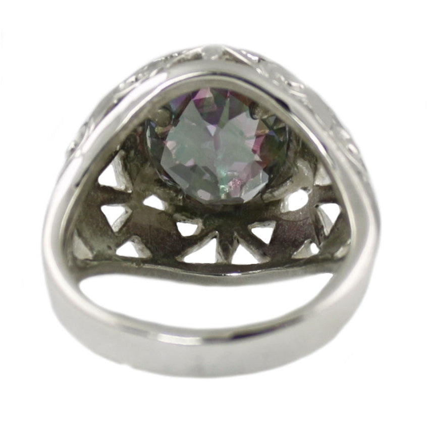 SR313 Mystic Fire Topaz Sterling Silver Ring Image 3