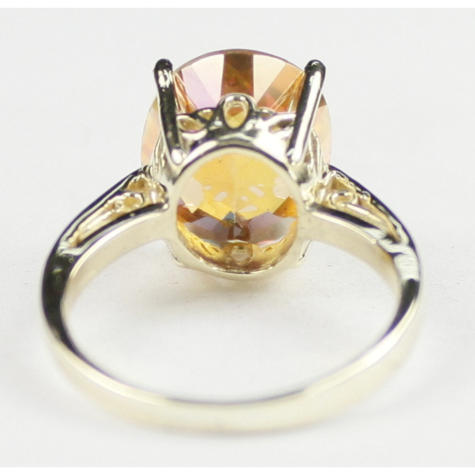 10K Gold Ring Twilight Fire Topaz R055 Image 4