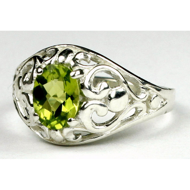 SR111 Manchurian Peridot Sterling Silver Ring Image 2