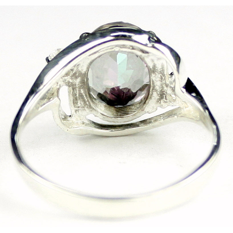 Sterling Silver Ladies Ring Mystic Fire Topaz SR021 Image 4