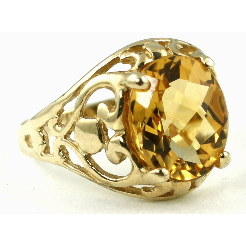 10K Gold Ring Citrine R004 Image 2