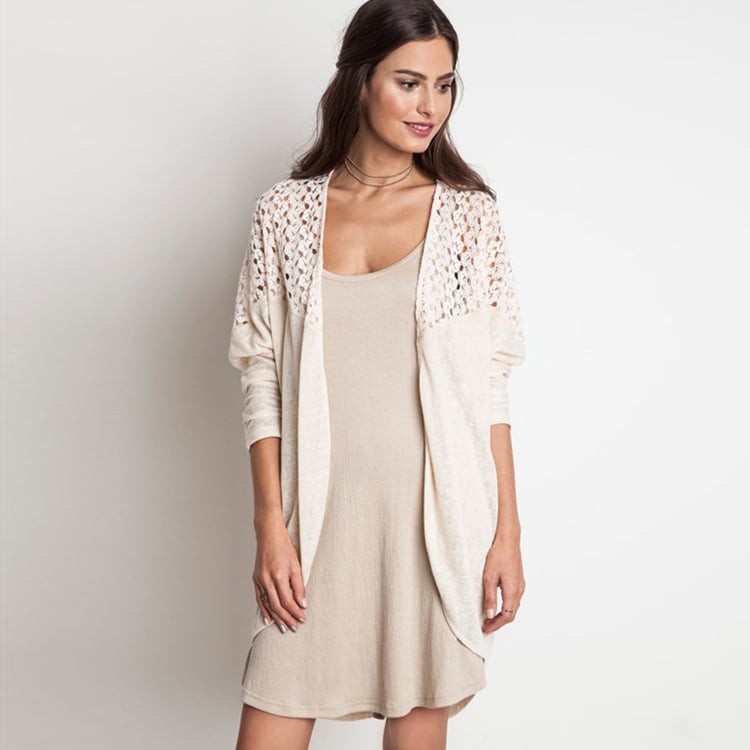 Drop Shoulder Dolman Sleeve Cardigan Image 3