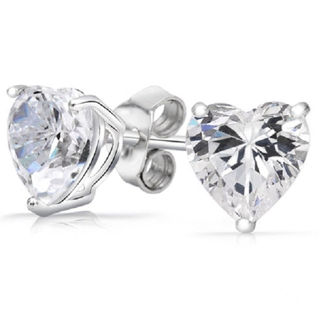 3 Pack-Sterling Silver 6 Cttw Simulated Diamond Stud Set Image 4