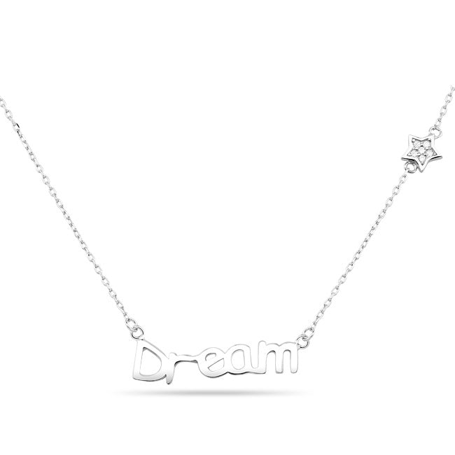 Sterling Silver CZ Star Dream Necklace Image 1