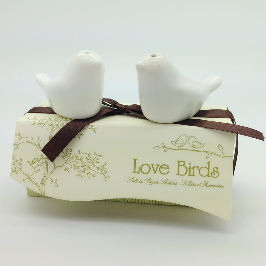 Set of 150 Love Birds in the Window Salt and Pepper Shakers - Wedding/Shower/Party Favors Image 1