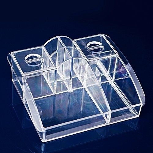 Makeup Organizer Luxury Cosmetics Acrylic Clear Case Storage Insert Holder Box 1280 Image 1