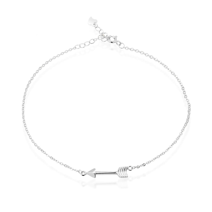 Sterling Silver Arrow Anklet Image 1