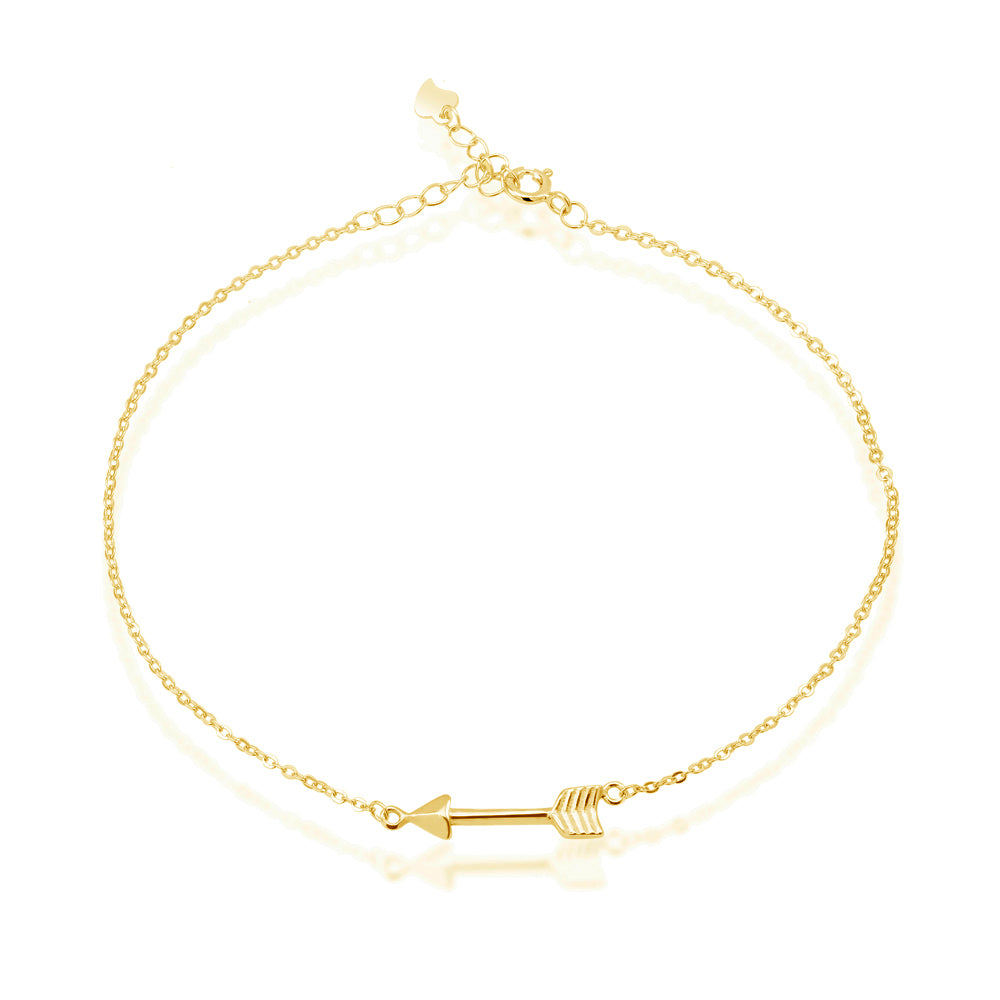 Sterling Silver Arrow Anklet Image 2
