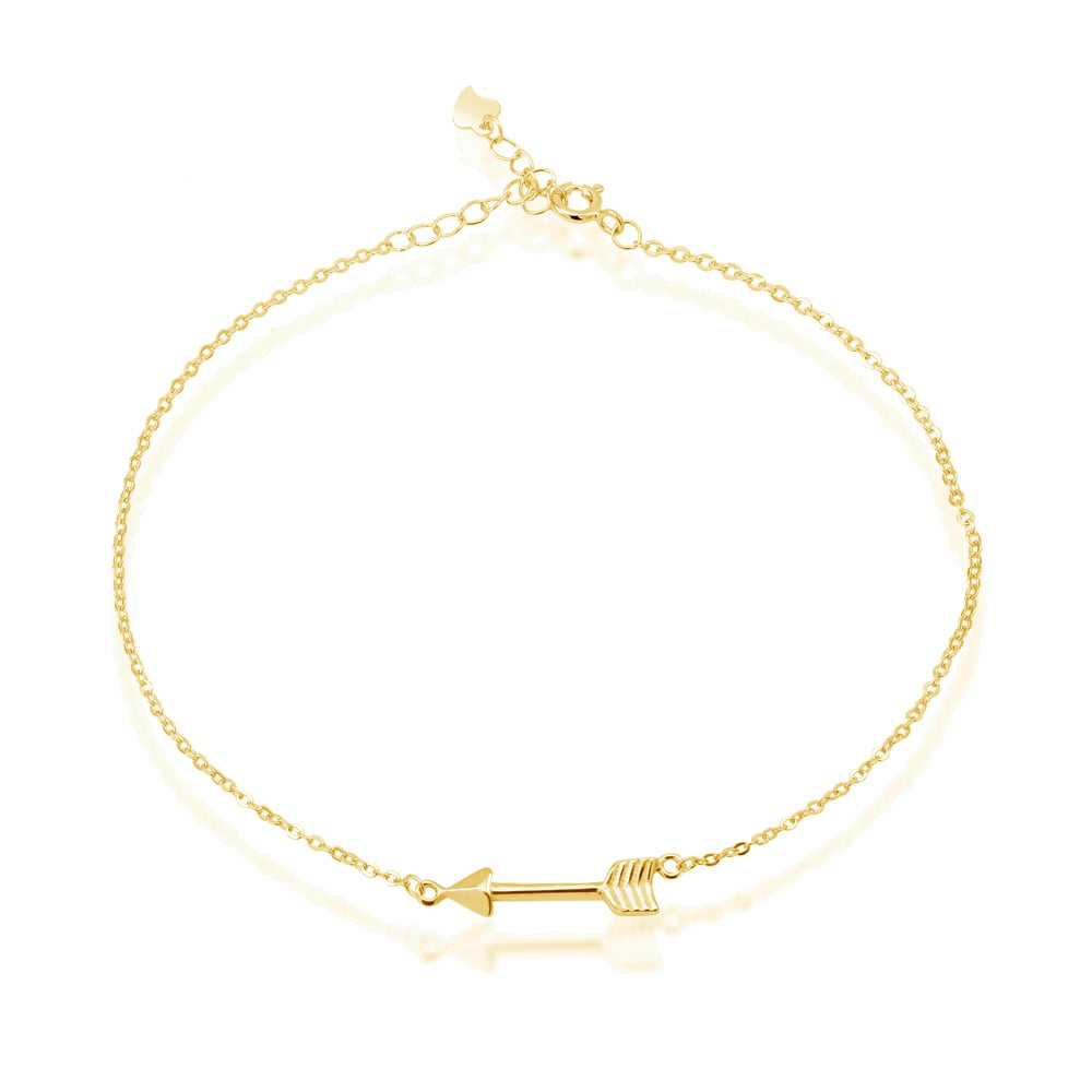 Sterling Silver Arrow Anklet Image 1