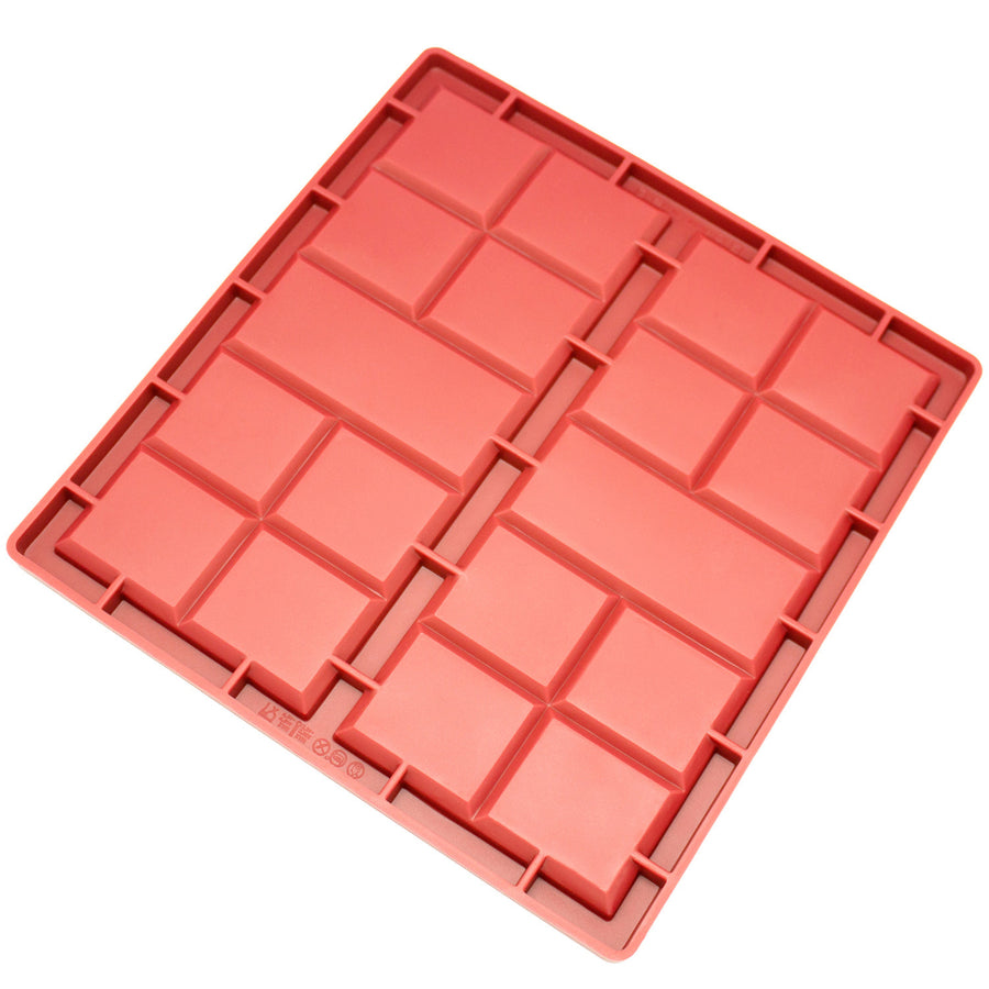 Freshware Silicone MoldChocolate Mold for Chocolate BarsProtein Bars and Energy BarsThinBreak-Apart2-Cavity Image 1