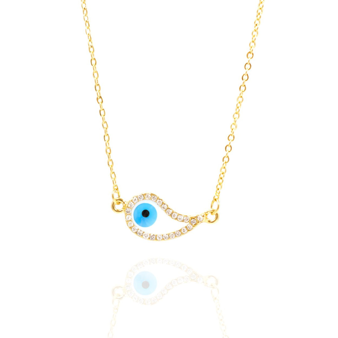 18K Gold-Plated Evil Eye Necklace Image 2