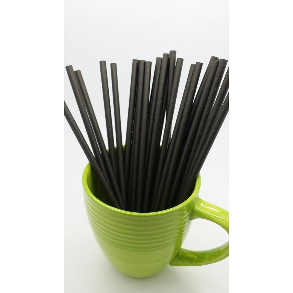 Black Paper Straws Image 1