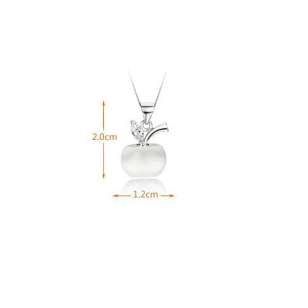 Sephla CZ Diamond And Moonstone Apple Design Jewelry Set For Women Image 4