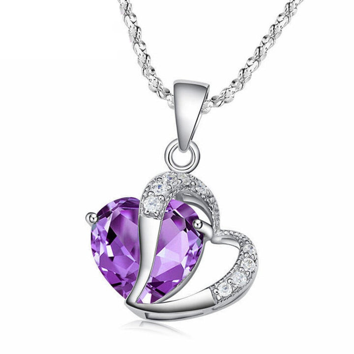 Double Heart Necklace - 5 colors Image 1