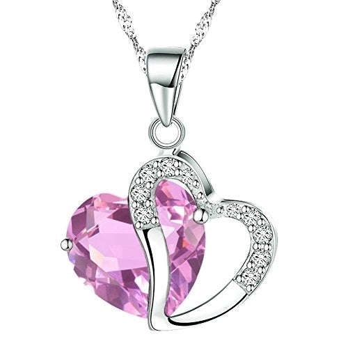Double Heart Necklace - 5 colors Image 4