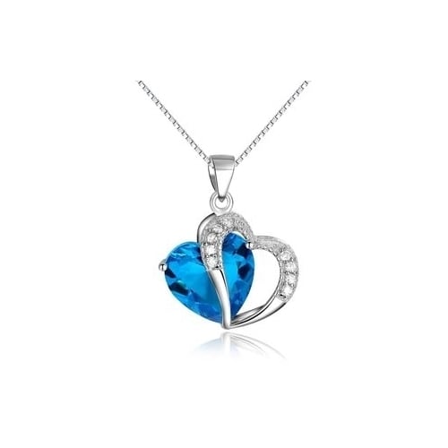 Double Heart Necklace - 5 colors Image 1