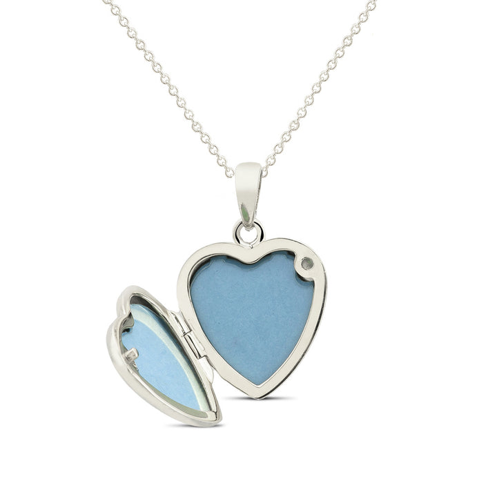 Sterling Silver Locket Necklace Image 3