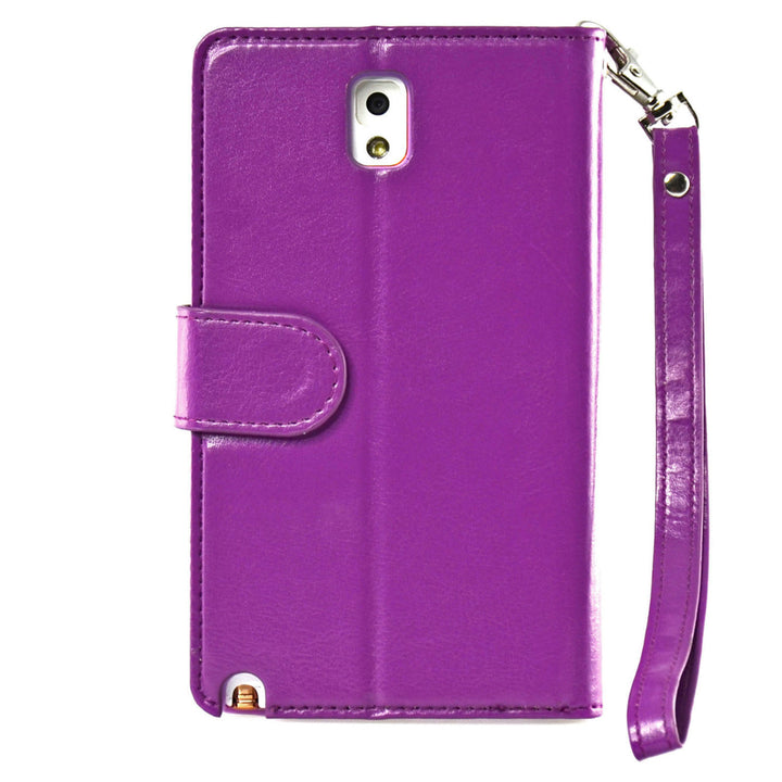 Navor Samsung Galaxy Note 3 Folio Wallet Case (Purple) N3O Image 3