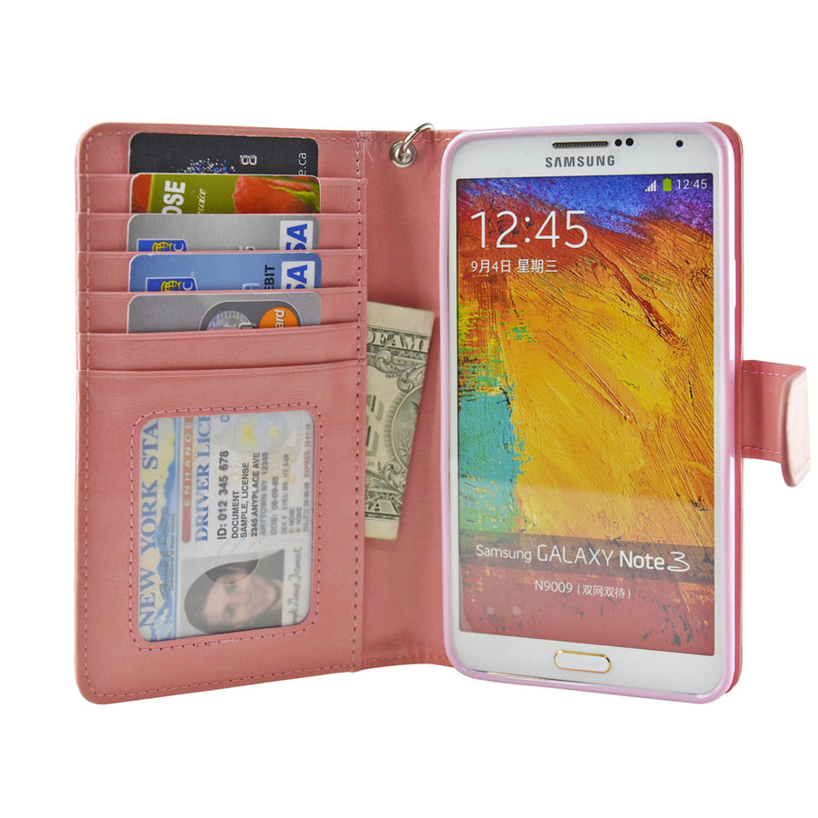 Navor Samsung Galaxy Note 3 Folio Wallet Case (Peach) N3O Image 1