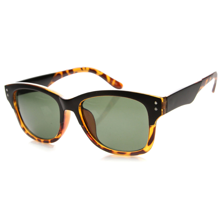 Unisex Horn Rimmed Sunglasses With UV400 Protected Composite Lens 9843 Image 1