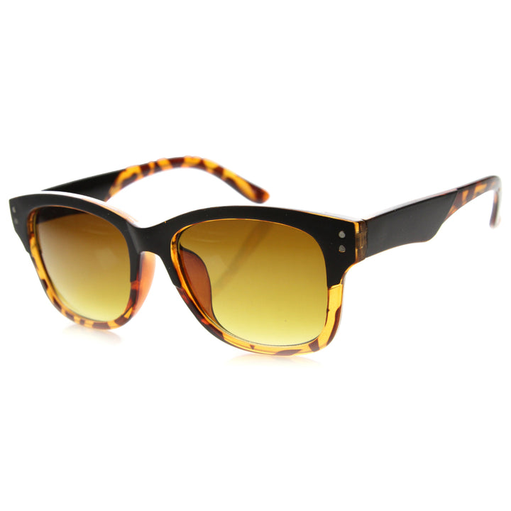 Unisex Horn Rimmed Sunglasses With UV400 Protected Composite Lens 9843 Image 3